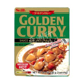 S&B Golden Curry Ready Made Sauce Medium Hot 230g
