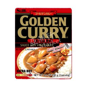 S&B Golden Curry Ready Made Sauce Extra Hot 230g