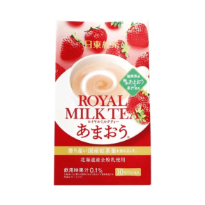 Nittoh Black Tea Royal Milk Tea Amaou (Strawberry) 10 Sticks