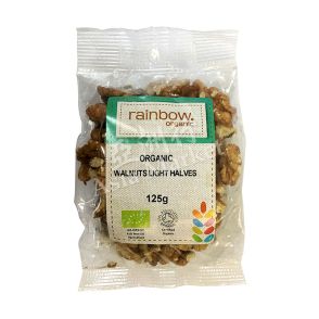 Rainbow Organic Walnuts Light Halves 125g