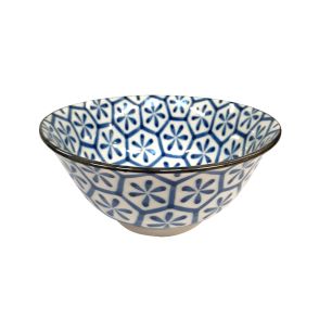 Blue and White Ceramics Bowl (Pattern 1)