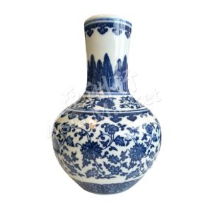 Blue and White Ceramics Vases (Type 5) (8 Inches)