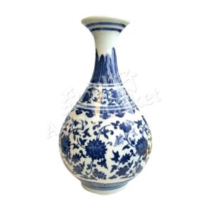 Blue and White Ceramics Vases (Type 1) (9 Inches)