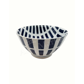 Mitani Japanese Bowl19.5x10CM (Stripe Pattern) 