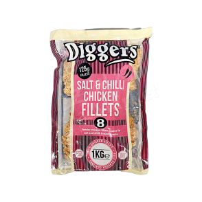 [FROZEN] DIGGERS - Salt & Chilli Chicken Fillets 1kg
