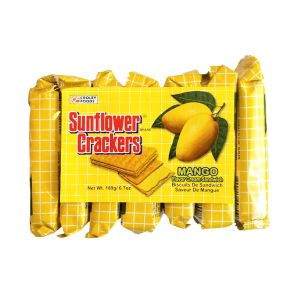 CROLEY FOODS Sunflower Crackers Mango Flavor Cream Sandwich 198g