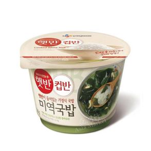 CJ Hetbahn Cupbahn Cooked White Rice with Seaweed Soup 165g