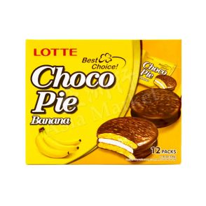 LOTTE - Choco Pie (Banana Flavour) (28g x 12Packs) 336g