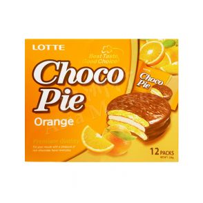 LOTTE - Choco Pie (Orange Flavour) (28g x 12Packs) 336g