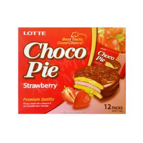 LOTTE - Choco Pie (Strawberry Flavour) (28g x 12Packs) 336g