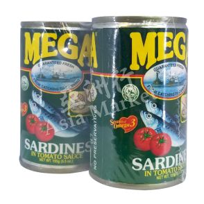 MEGA Sardines In Tomato Sauce 155g (x2) 