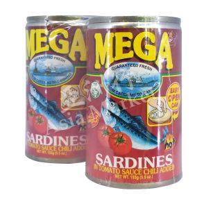 MEGA Sardines In Tomato Sauce with Chilli 155g (x2)