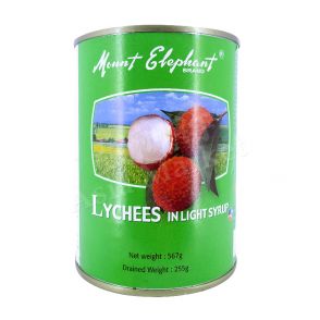 MOUNT ELEPHANT - Lychees In Light Syrup 567g