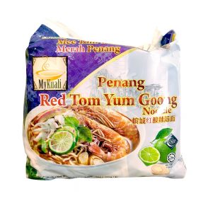 [PACK OF 4] MYKUALI - Penang Red Tom Yum Goong Noodle 105g (x4Pkts) 420g