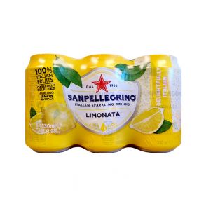 [PACK OF 6] SAN PELLEGRINO - Sparkling Lemon Infusion Drink 330ml (x6cans)