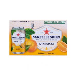 [PACK OF 6] SAN PELLEGRINO - Sparkling Orange Infusion Drink 330ml (x6cans)