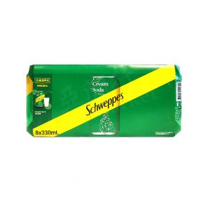 [PACK OF 8] SCHWEPPES - Cream Soda Drink 300ml (x8cans)