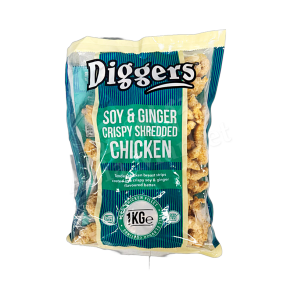 [FROZEN] DIGGERS - Soy & Ginger Crispy Shredded Chicken 1kg