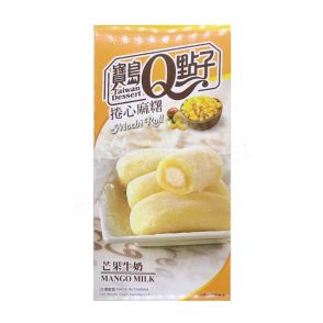 TAIWAN DESSERT - Mochi Roll (Mango Milk Filling) (5x30g) 150g 