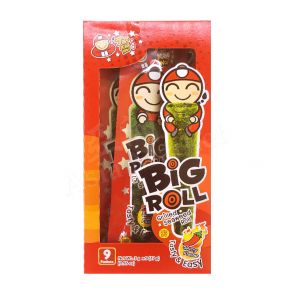 TAOKAENOI - Big Roll, Grilled Seaweed Roll (Hot & Spicy Flavour) 3g (x9roll)