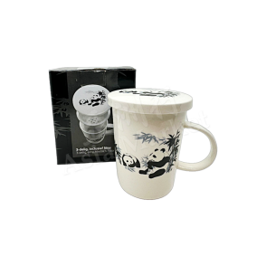EMRO -Panda Teacup with Filter 9.5cm