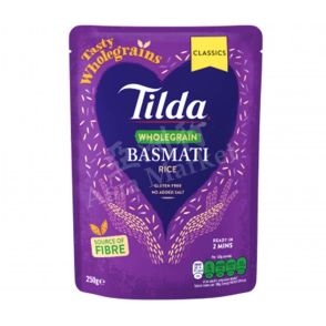 TILDA Microwave Wholegrain Basmati Rice 250g