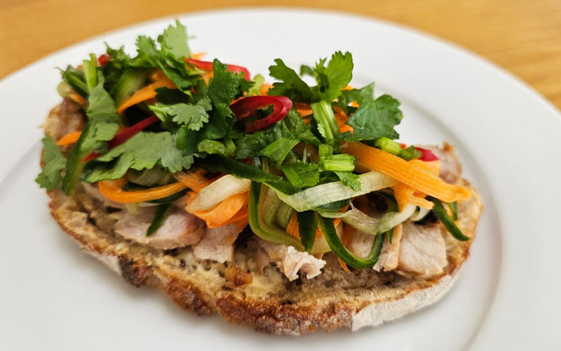 Vietnamese Pork Chop Sandwich