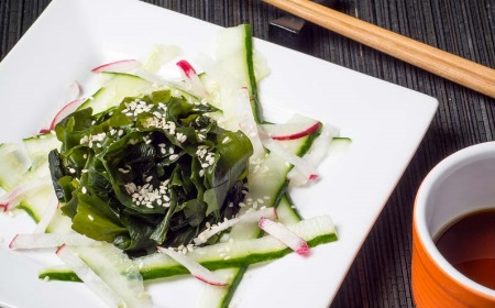 Japanese style wakame salad