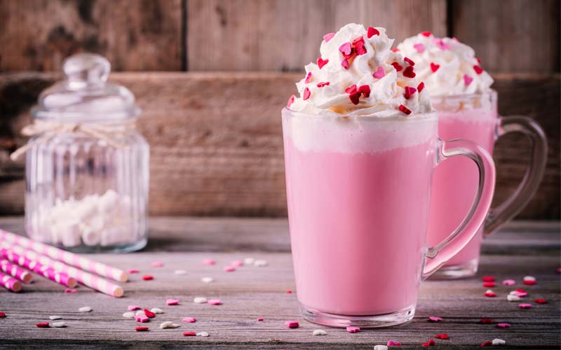 Pinky Rose Hot Chocolate
