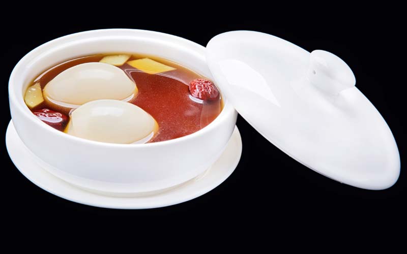 Red Date Longan Sweet Soup With Egg