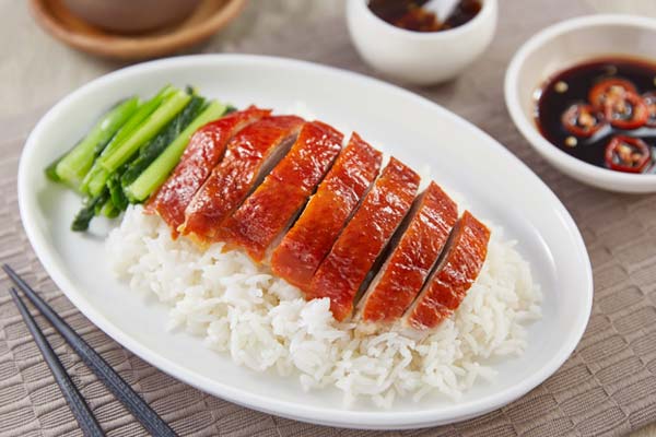 Chinese rice and duck dish