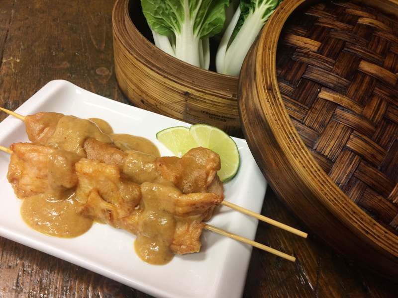 Satay Chicken with Skewers